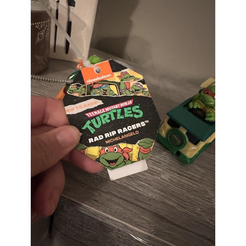 Teenage Mutant Ninja Turtles Rad Rip Racers Pull Back Car NEW Complete Set of 4 - Picture 16 of 16